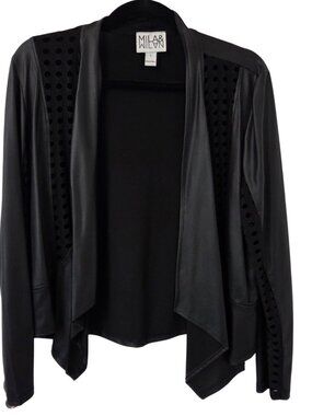 Upscale Soft Faux Leather Cardigan/Jacket
